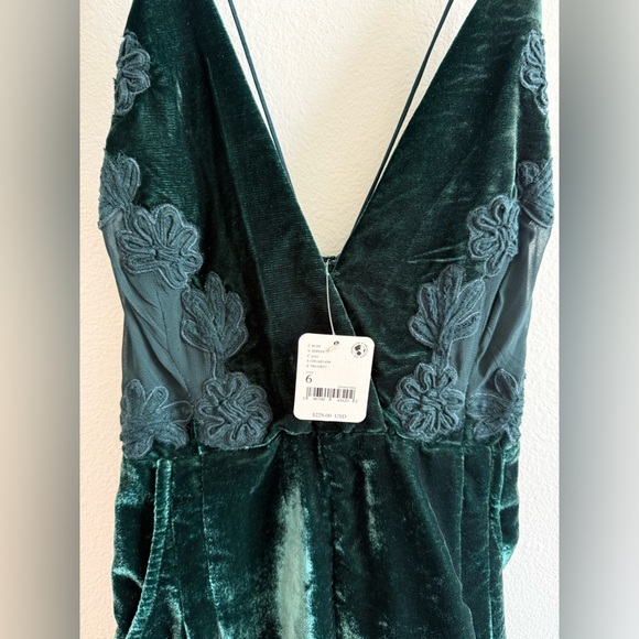 NWT Free People Blake Velvet One Piece - Picture 5 of 10